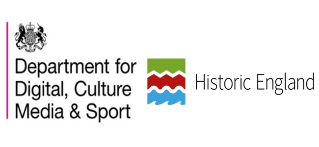 Dcms and historic england logos